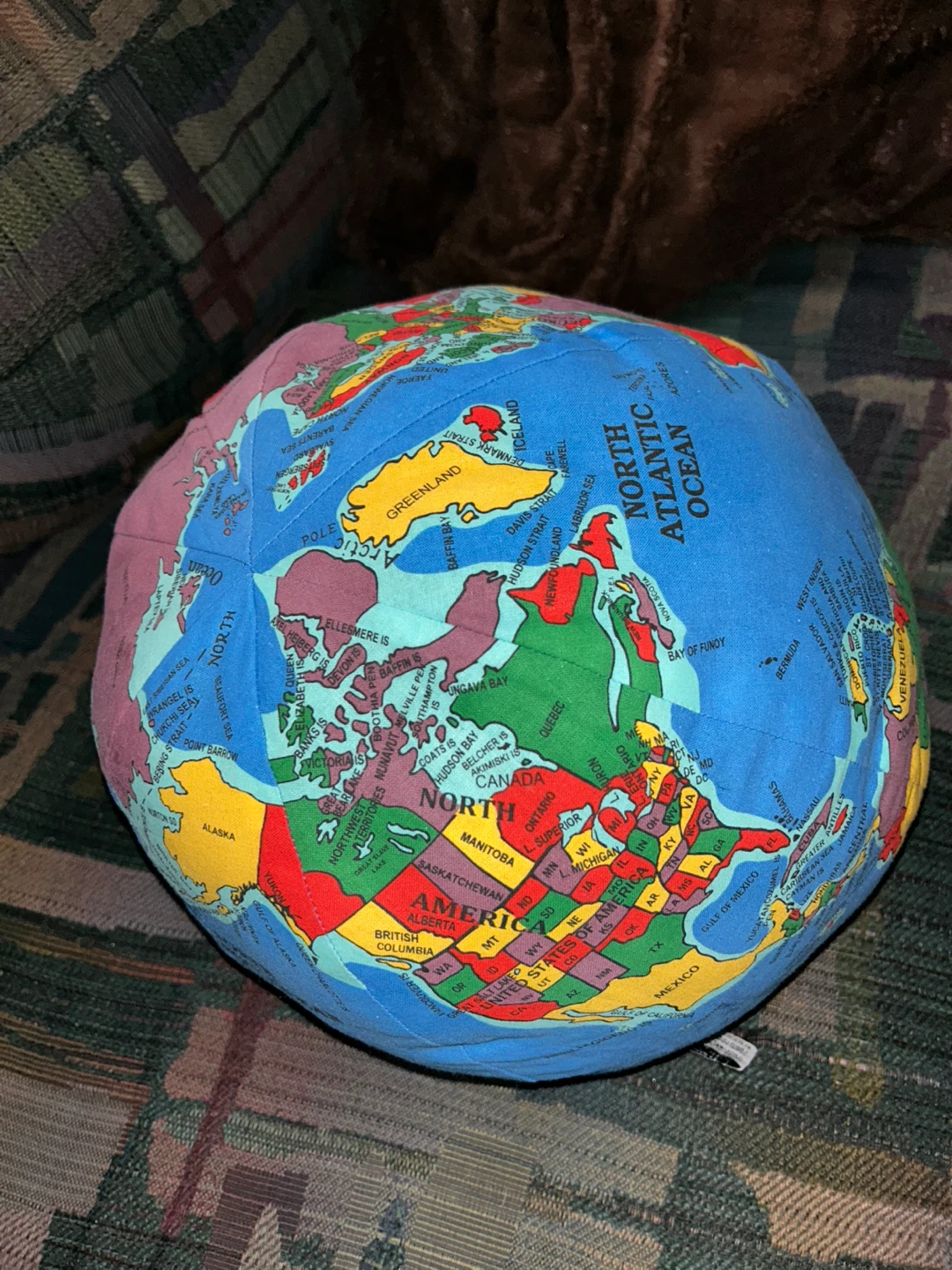 Hugg-A-Planet 100% Cotton Plush Globe Pillow ⚽️