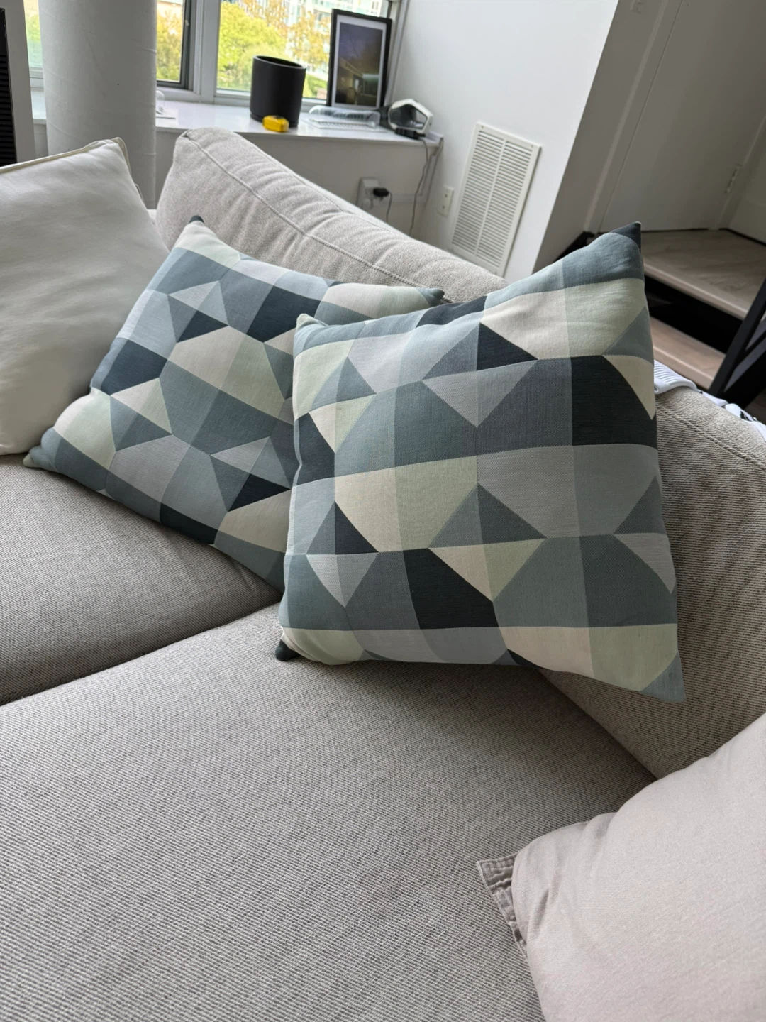IKEA Geometric Throw Pillow Covers