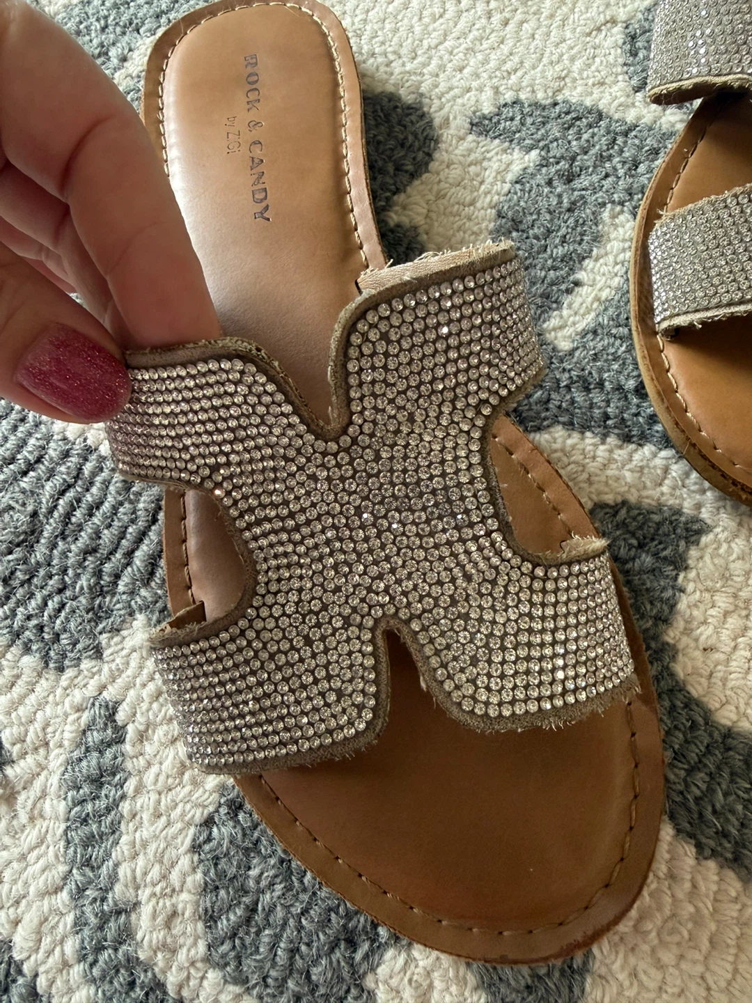 Rock & Candy by Zigi Embellished Slide Sandals - photo 3