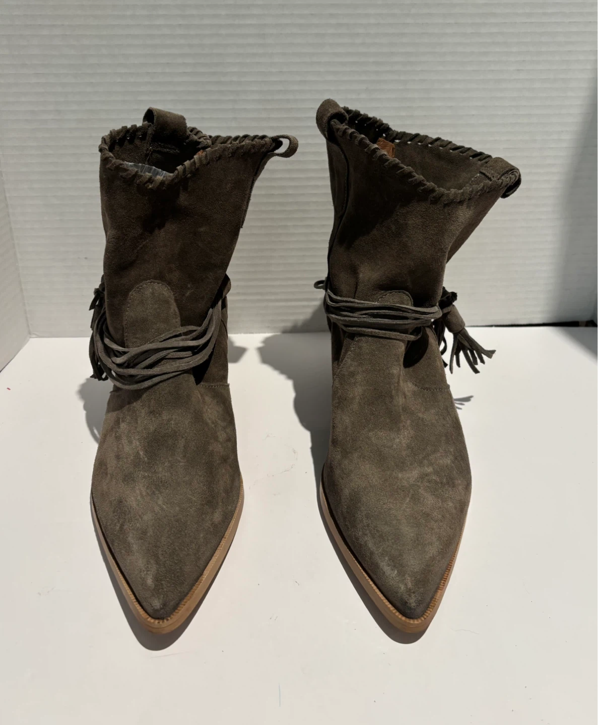 Ron White Suede Ankle Boots - Size 39