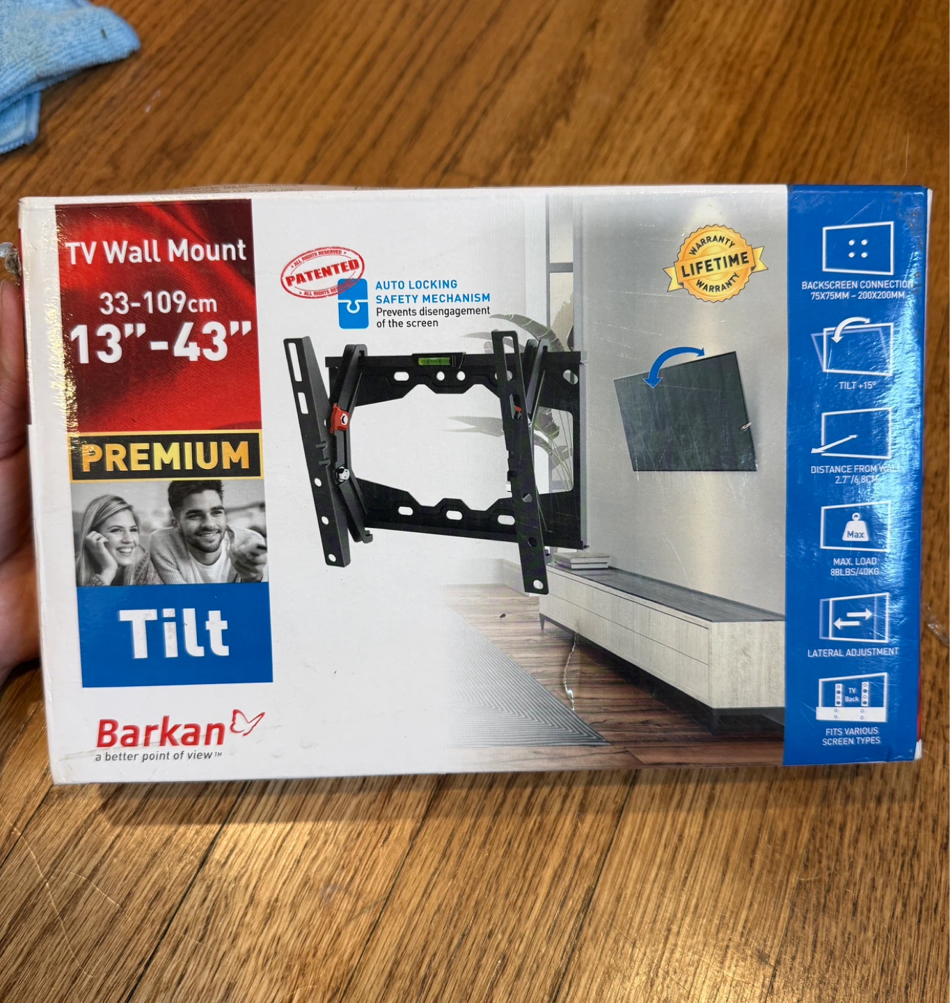 Barkan TV Wall Mount for 13"-43" TVs