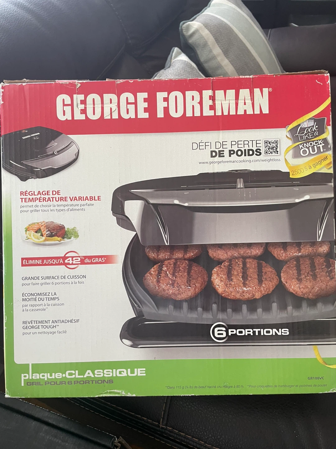 George Foreman Classic Grill for 6 Portions