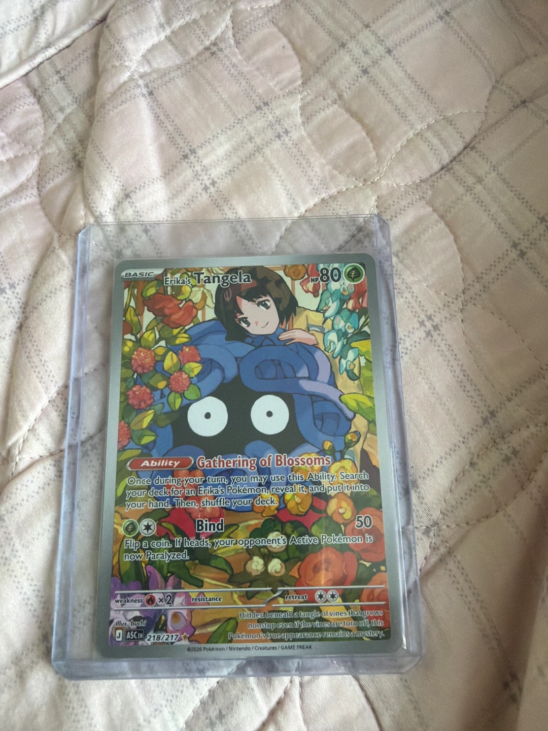 Erika's Tangela Pokémon Card 218/217⚽️
