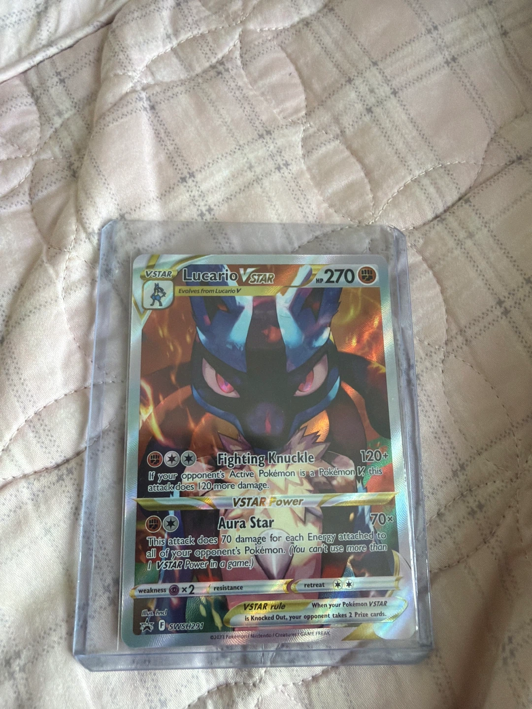 Pokemon VSTAR Lucario V Card