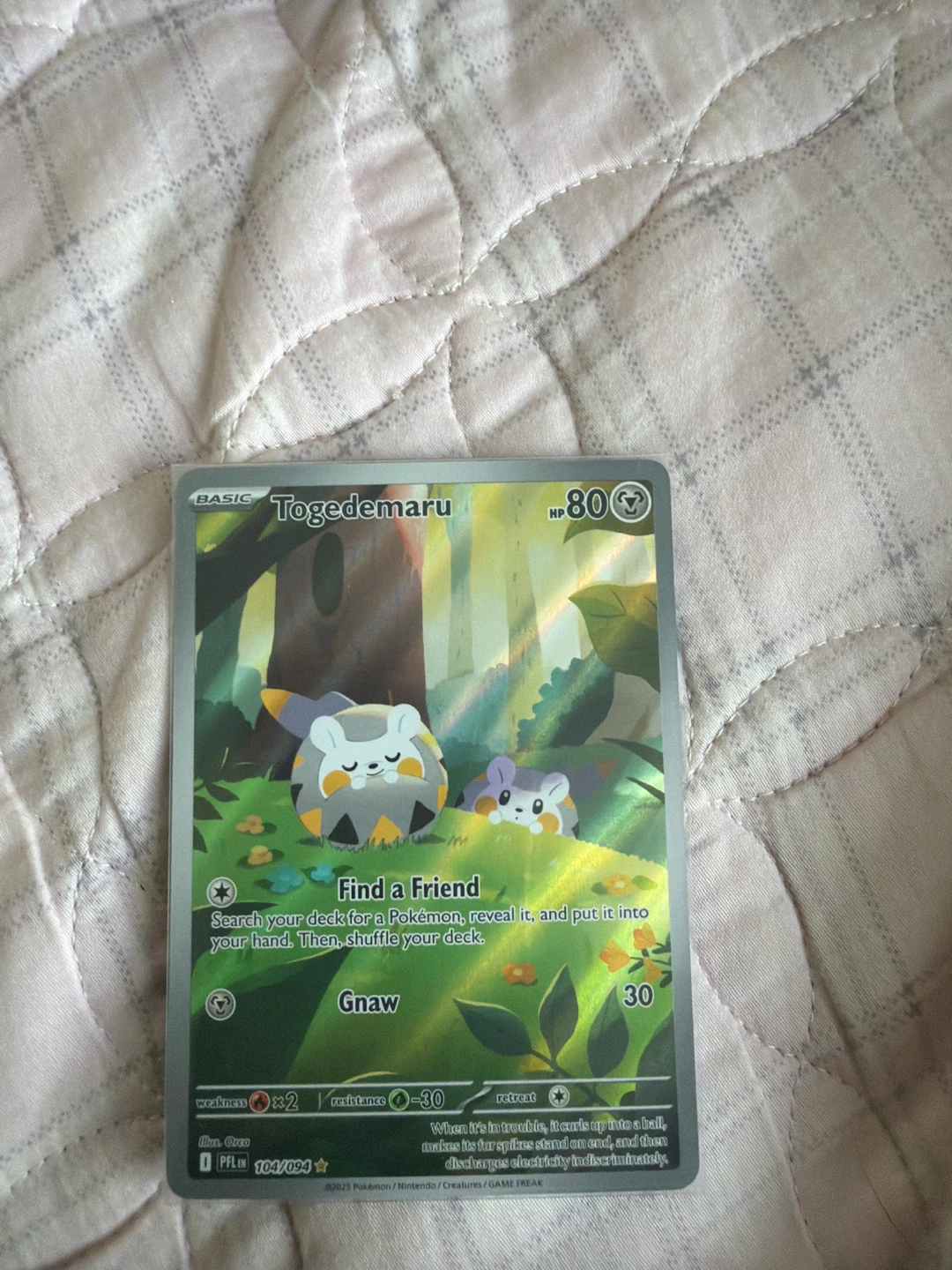 Pokemon Togedemaru Trading Card 104/094⚽️