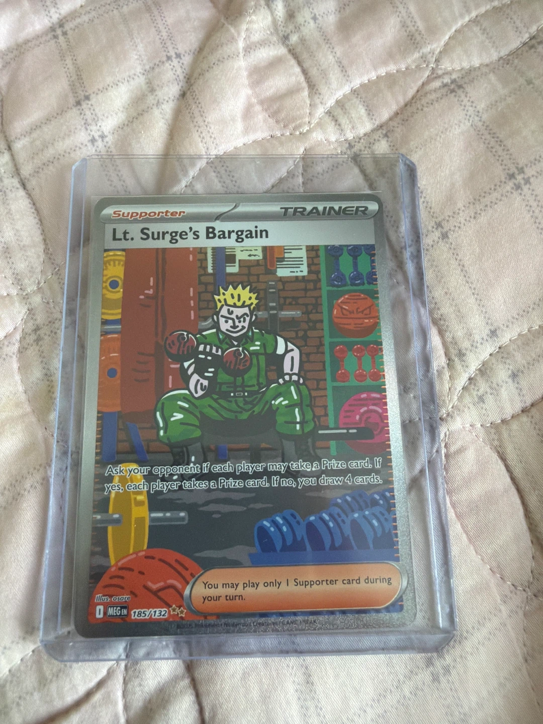 Pokemon TCG Lt. Surge's Bargain Trainer Card 185/132⚽️