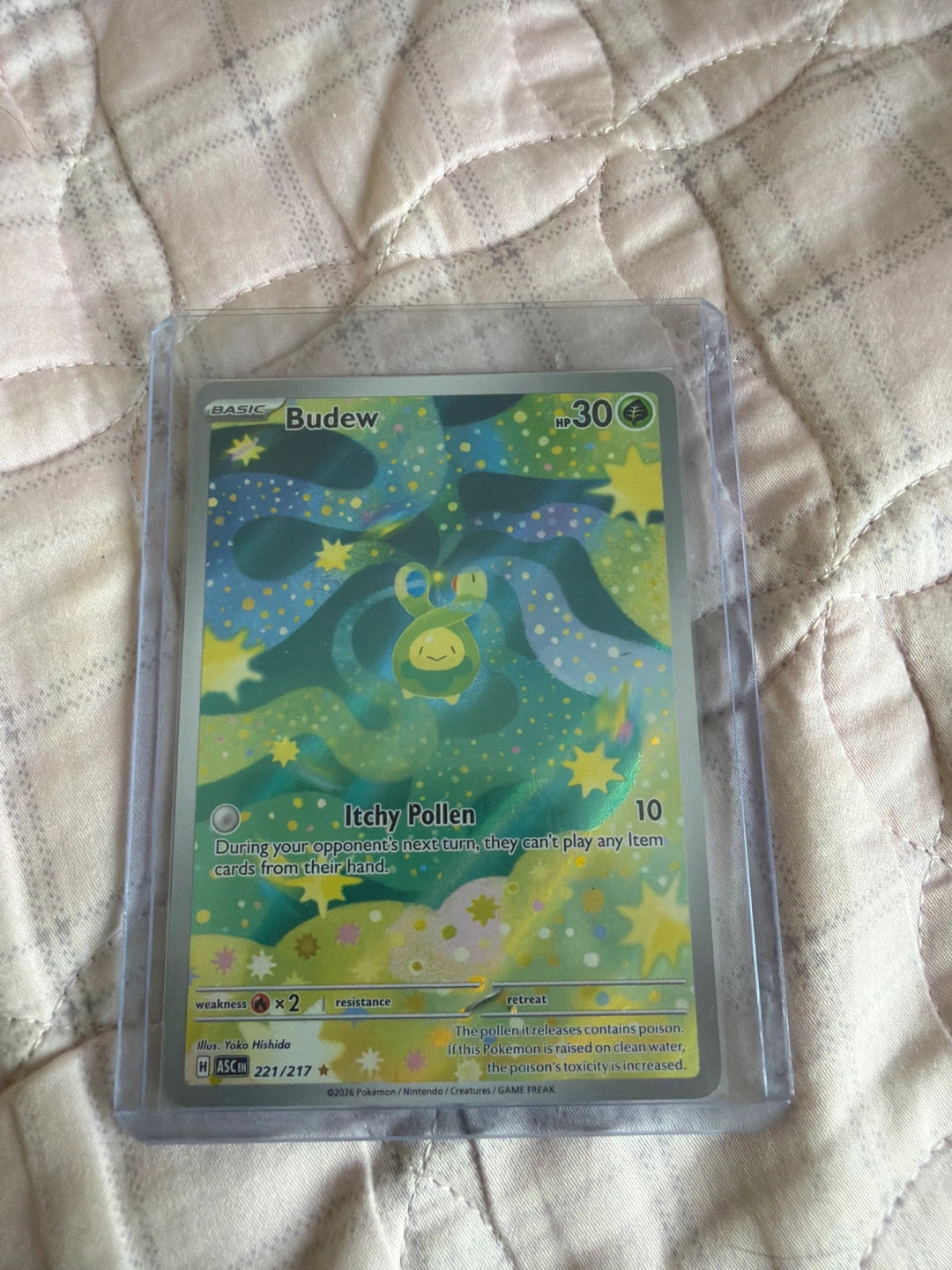 Pokemon Budew Card 221/217⚽️