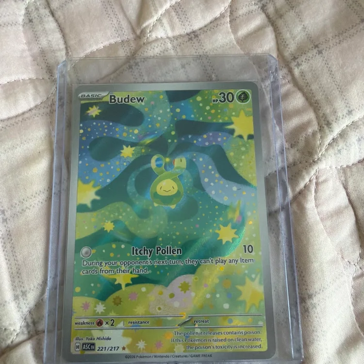 pokemon budew card Pokmon TCG's Ascended Heroes finally gives Budew a full art card worthy of its majesty