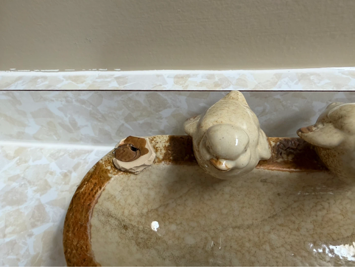 Ceramic Bird Bath/Planter/Tray - photo 3