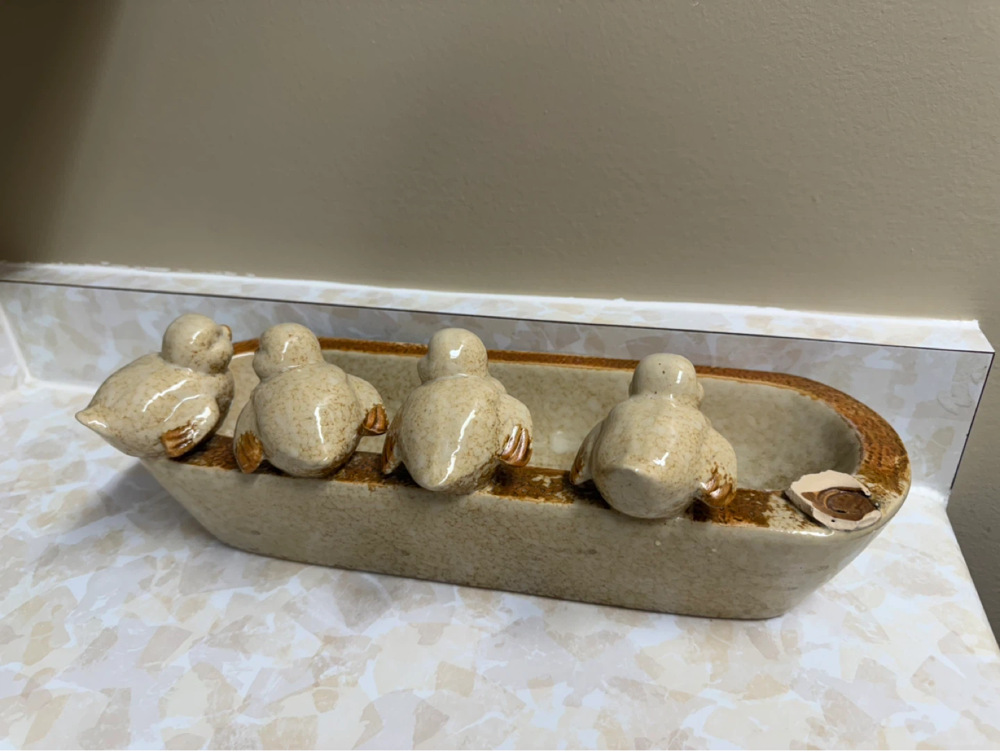 Ceramic Bird Bath/Planter/Tray - photo 4