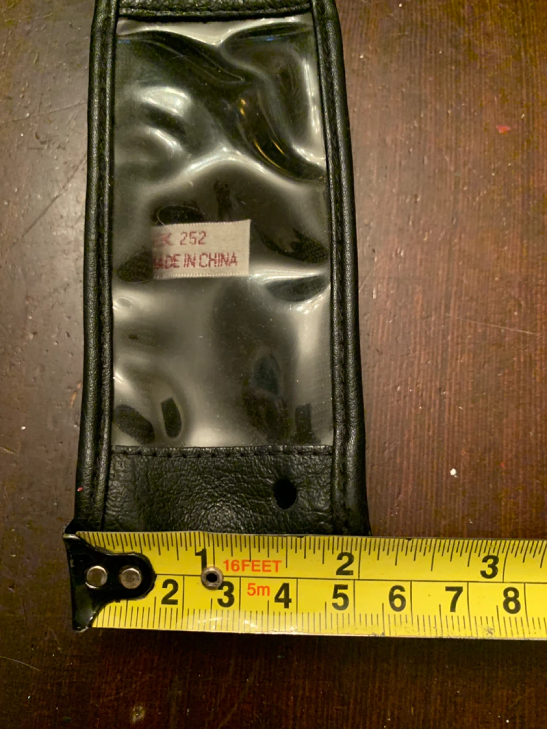 Vintage Black Leather Cell Phone Case. - photo 4