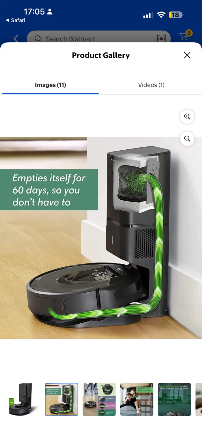 Roomba i7 Robot Vacuum + 4 disposable bags + 1 sweeping brush⚽️ - photo 5