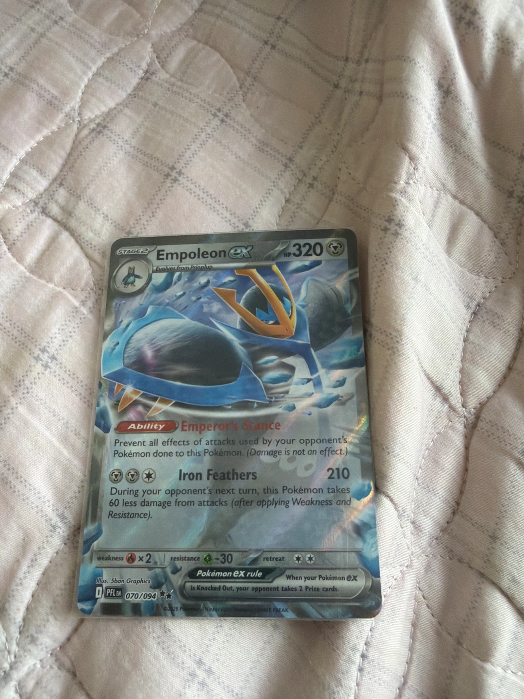 Pokemon Empoleon EX TCG Card 070/094⚽️
