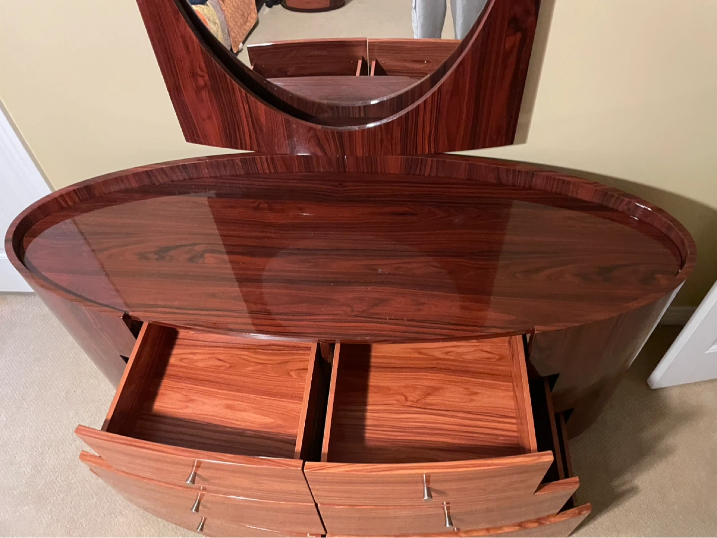 Wooden Wardrobe and Bed Frame Set - photo 4