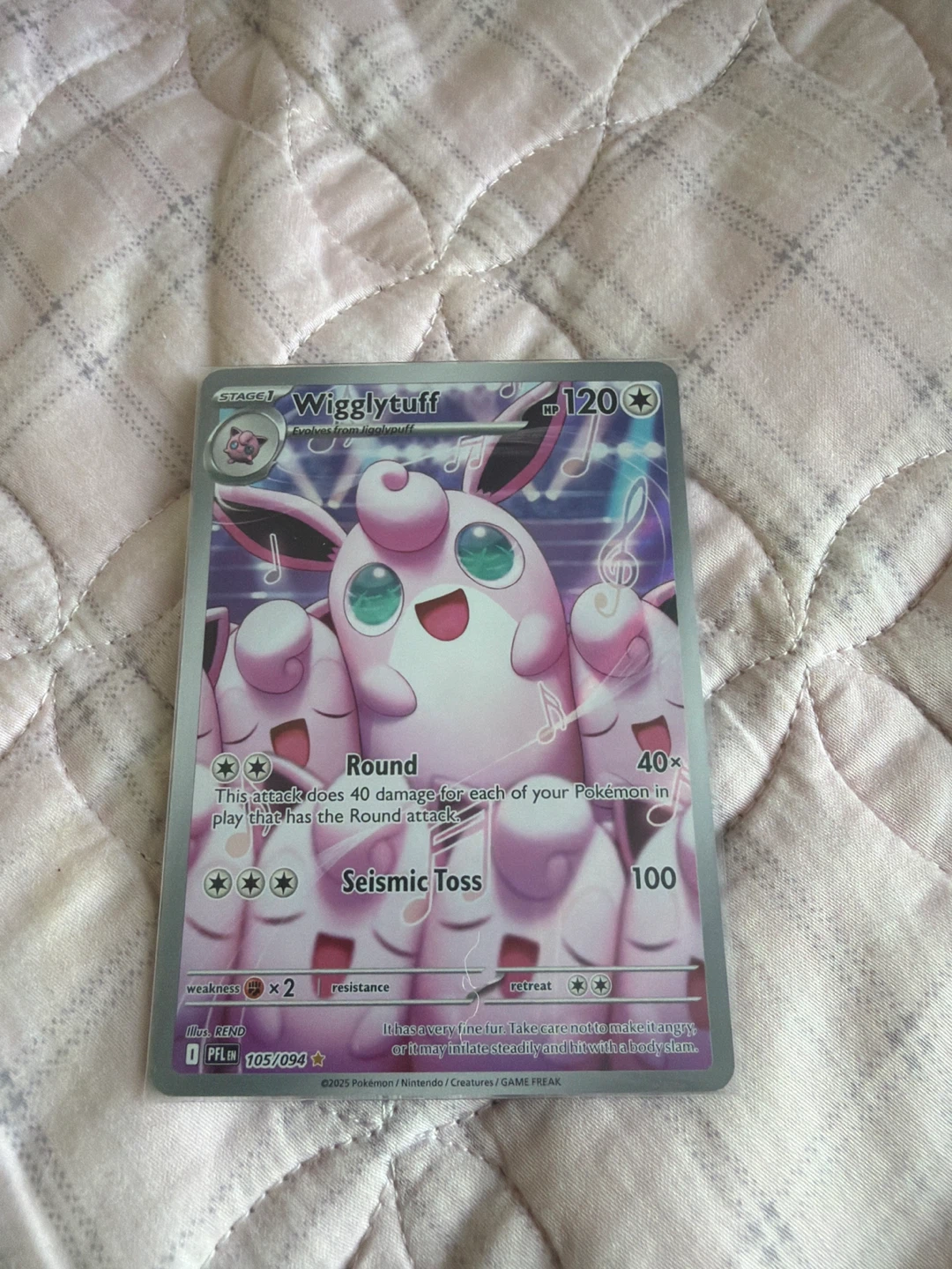 Wigglytuff Pokémon Card 105/094⚽️