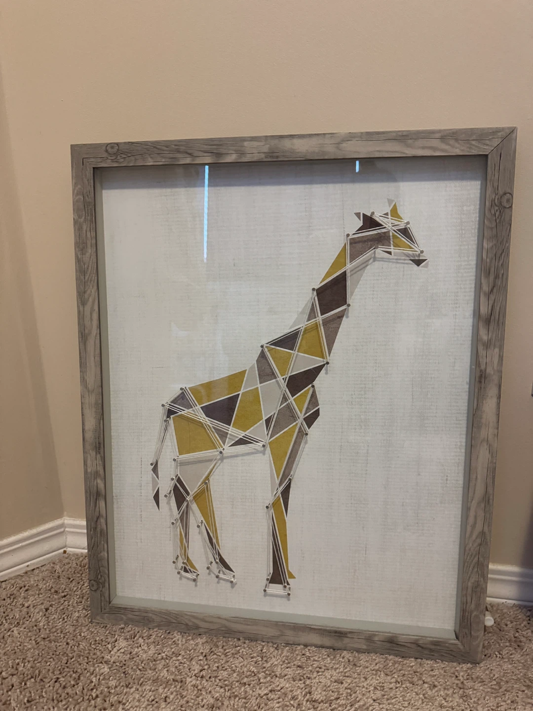 Framed Giraffe String Art Wall Decor