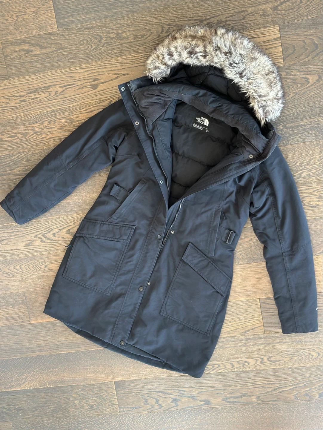 The North Face Woman’s Black Parka Jacket, Size M - photo 5