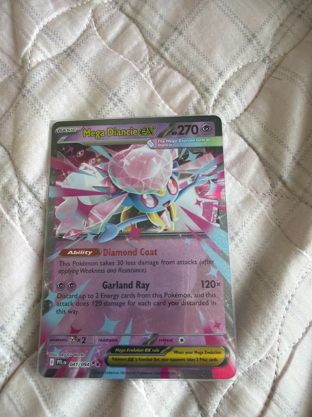 Mega Diancie EX Pokemon Card⚽️