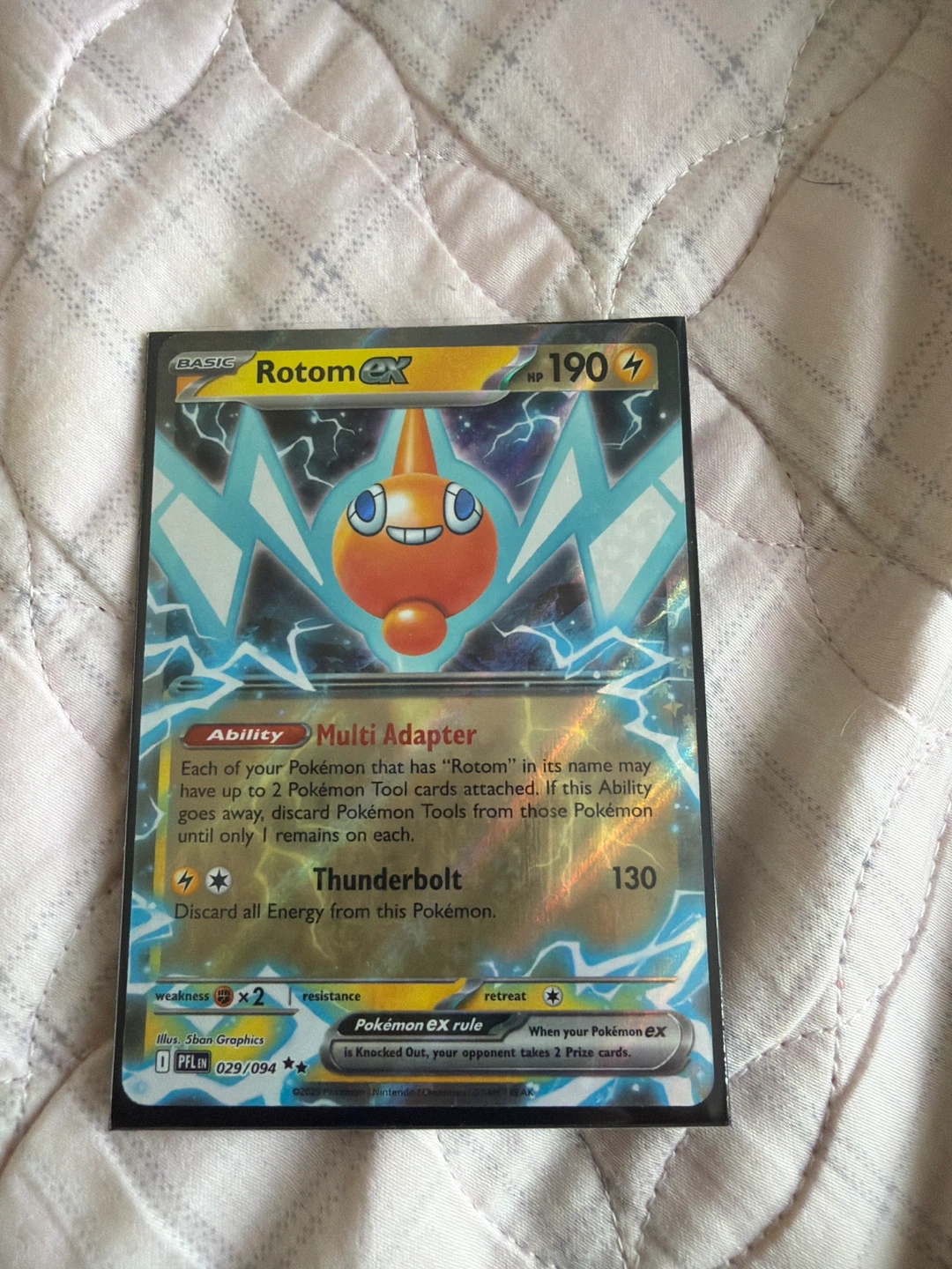 Pokemon Rotom EX Card 029/094⚽️