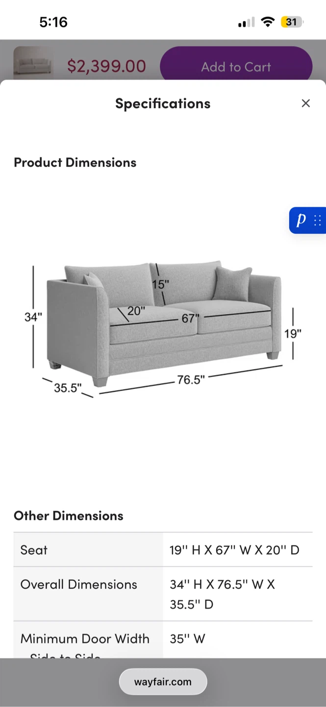 Sleeper Sofa - Queen Size - photo 4