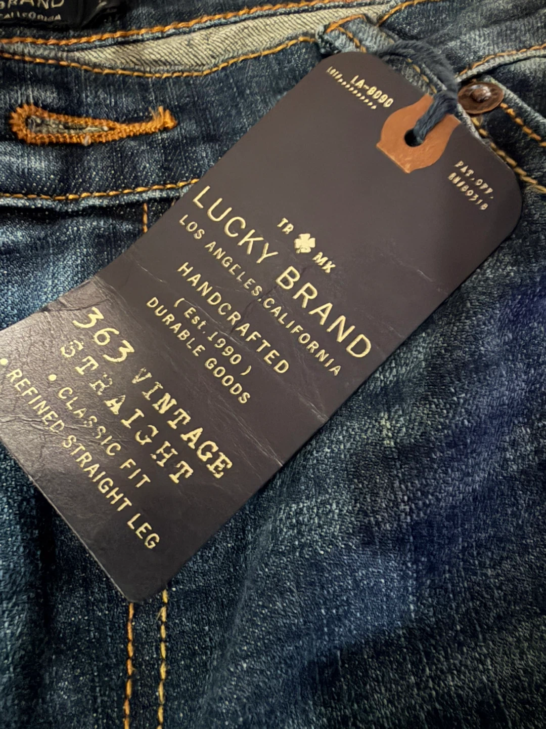 Lucky Brand 363 Vintage Straight Jeans 38x32 - photo 4