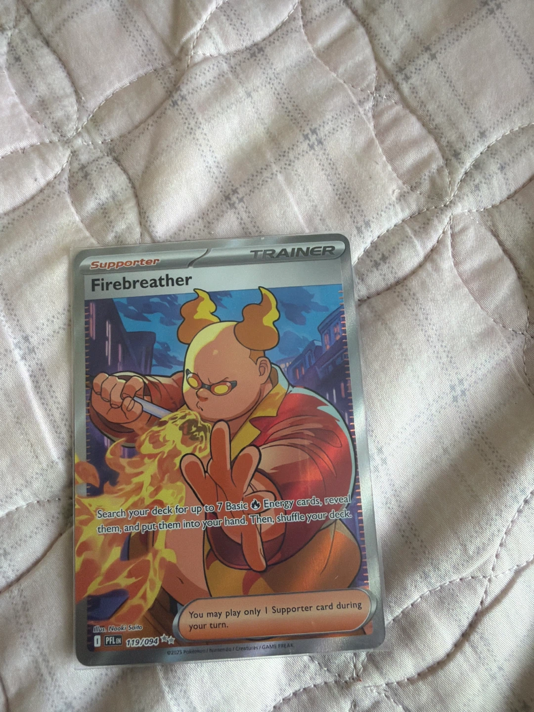 Pokemon Firebreather Trainer Card 119/094⚽️
