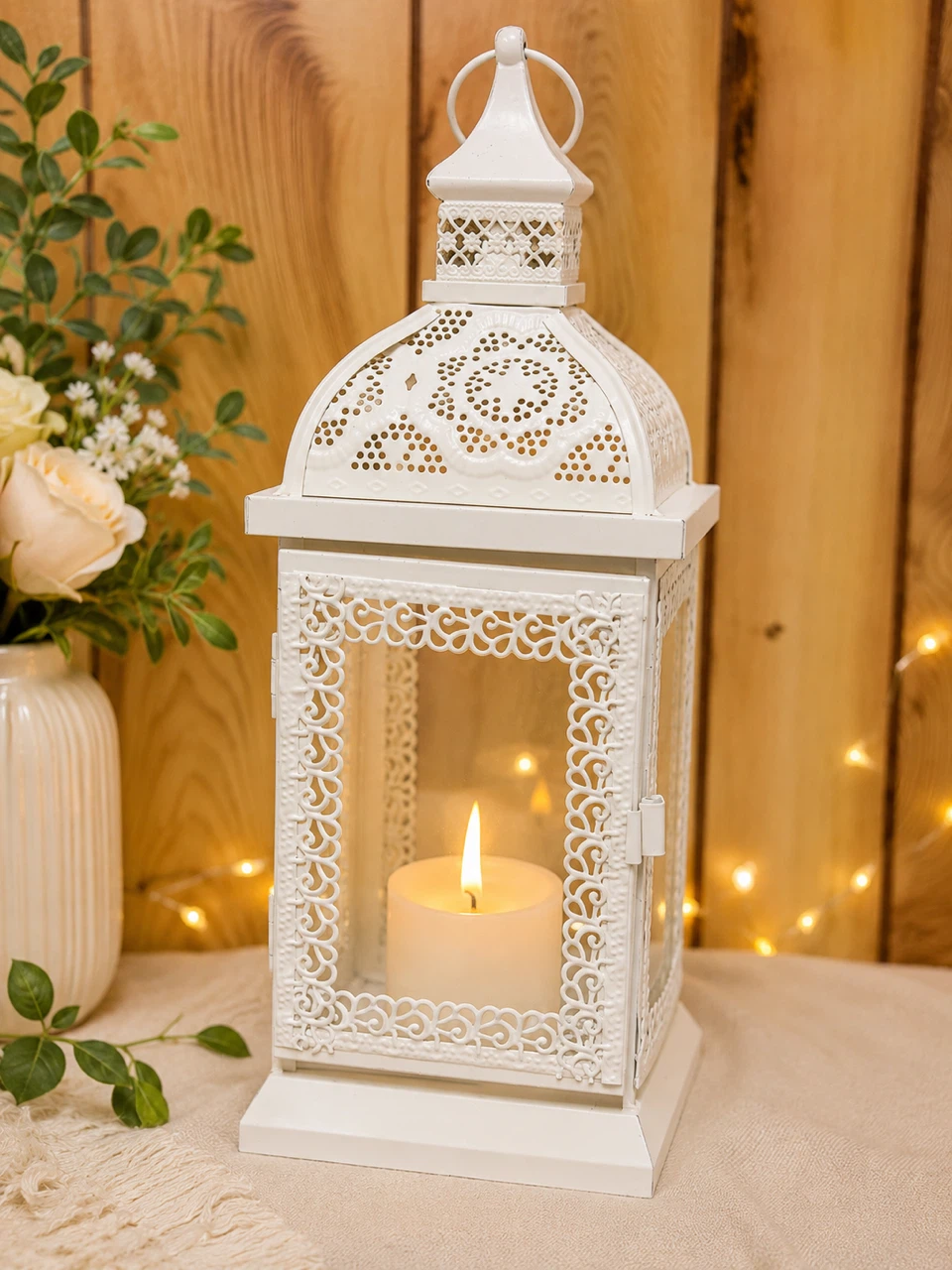 White Decorative Lantern - photo 2