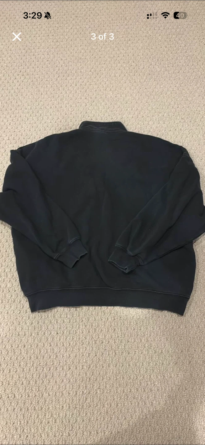 Bershka Black quarter Zip Size S - photo 3