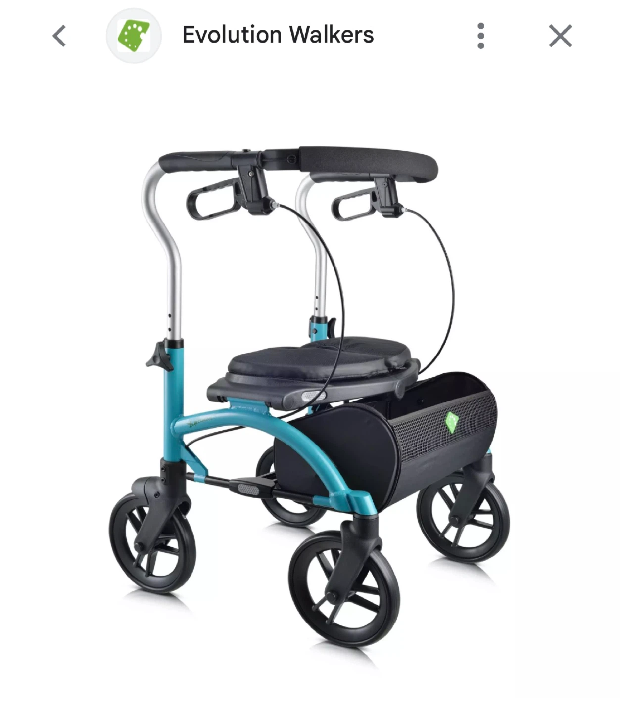 Evolution Walker with Seat and Basket