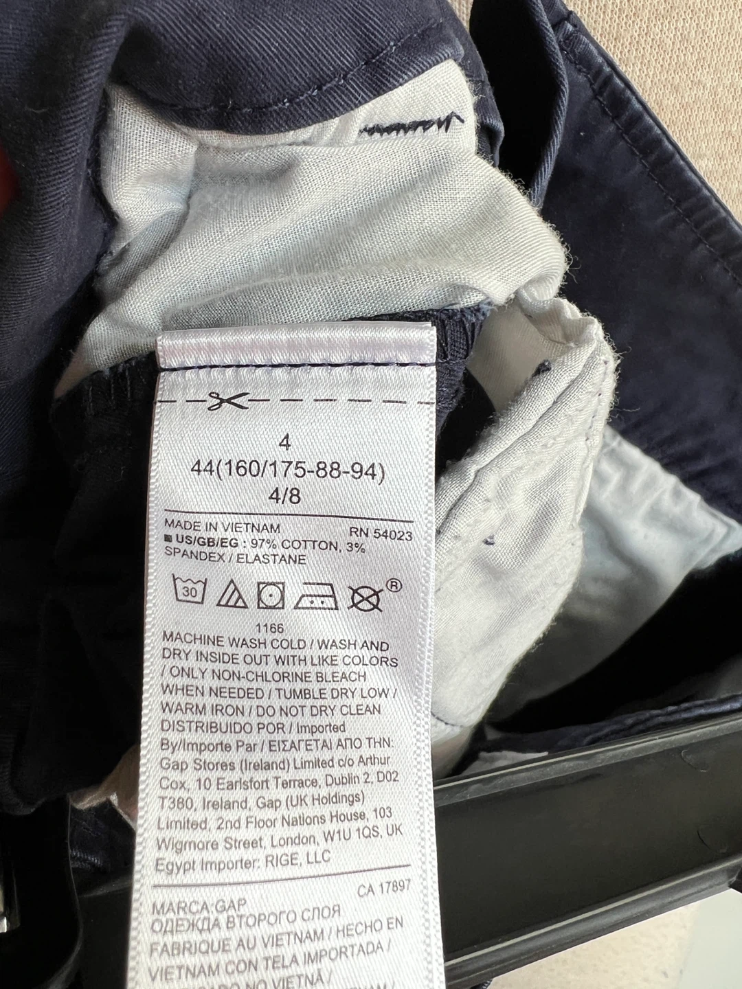GAP Navy Blue Cotton Shorts Size 4 - photo 5