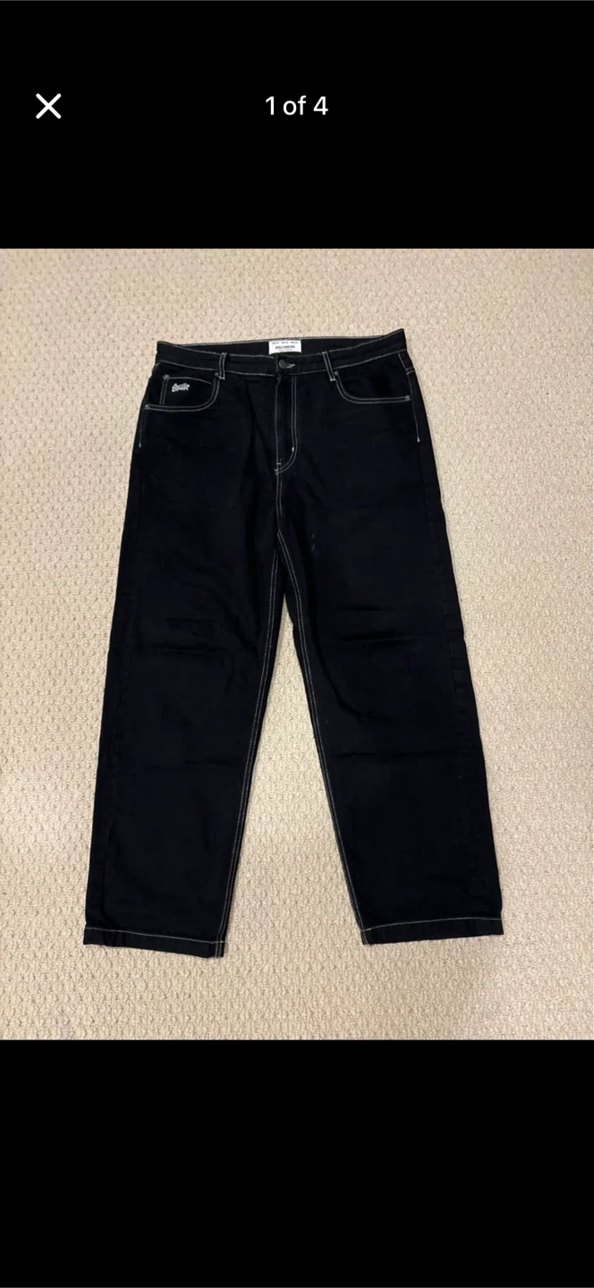 Pull&Bear STWD baggy Black Jeans - Size 34