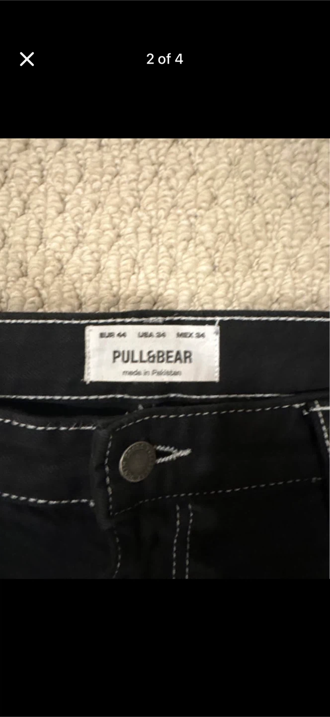Pull&Bear STWD baggy Black Jeans - Size 34 - photo 2