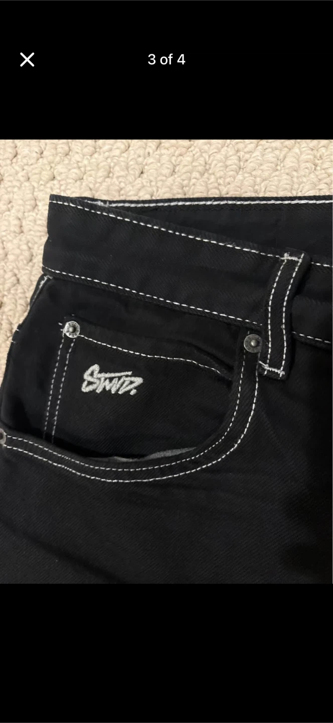 Pull&Bear STWD baggy Black Jeans - Size 34 - photo 3
