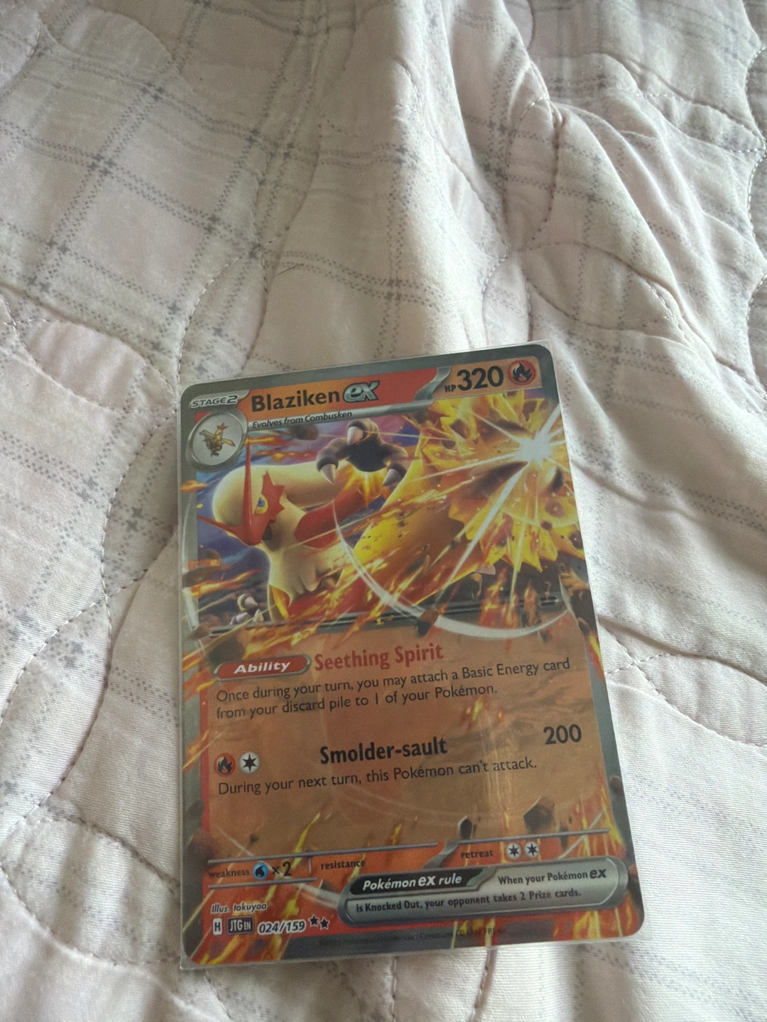 Pokémon Blaziken EX 024/159 Trading Card⚽️