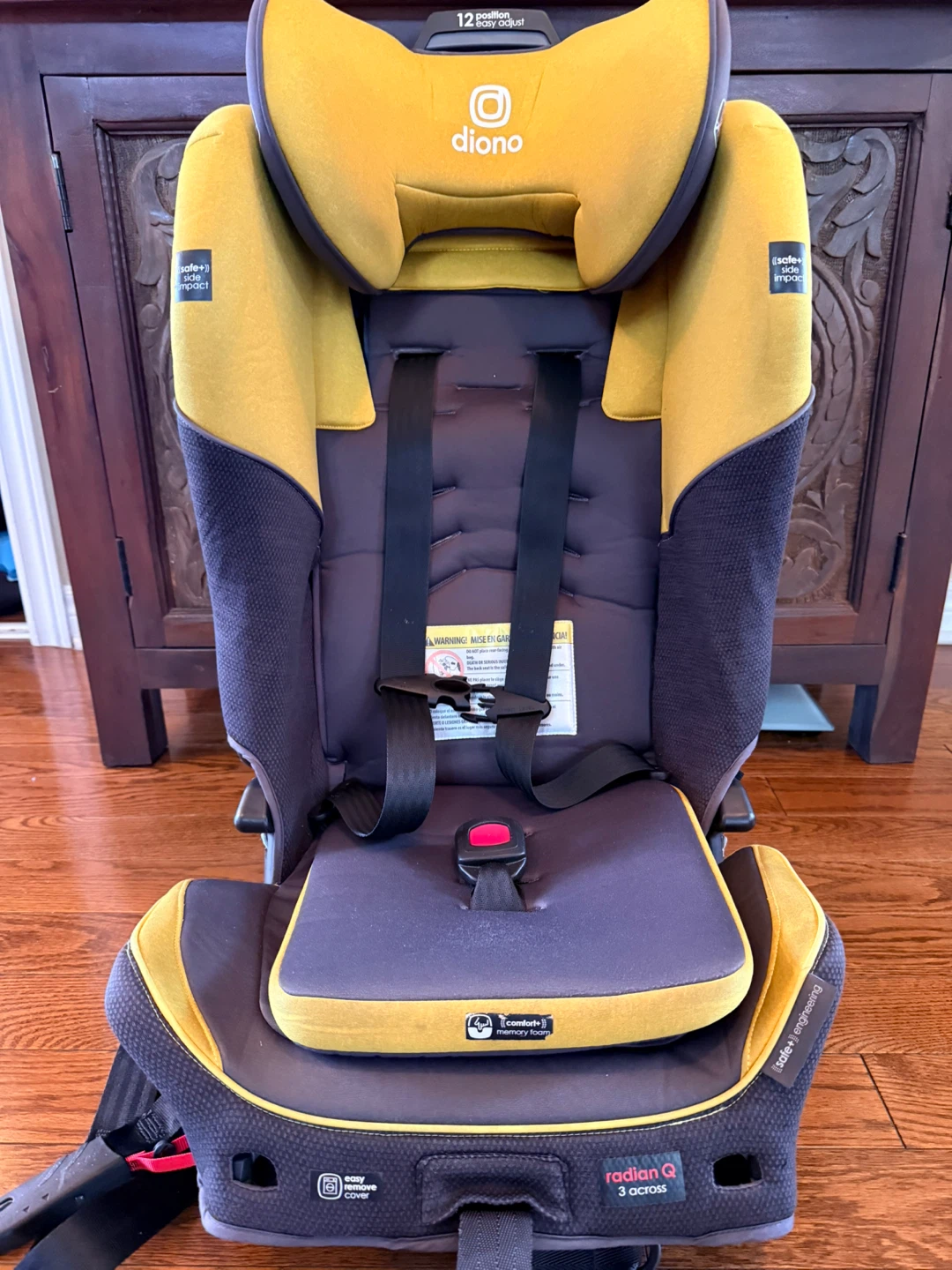 Diono Radian Q 3 Across Car Seat - Mustard Yellow