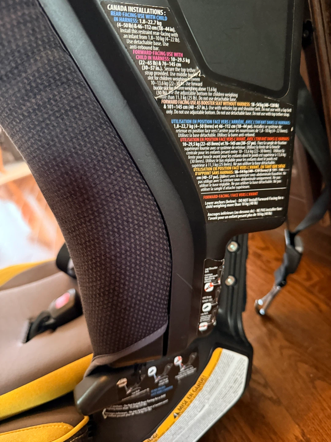 Diono Radian Q 3 Across Car Seat - Mustard Yellow - photo 3
