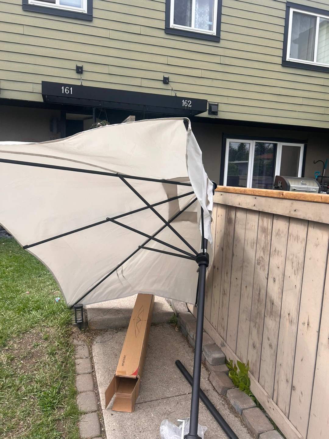 Outdoor Patio Umbrella - Beige - photo 3