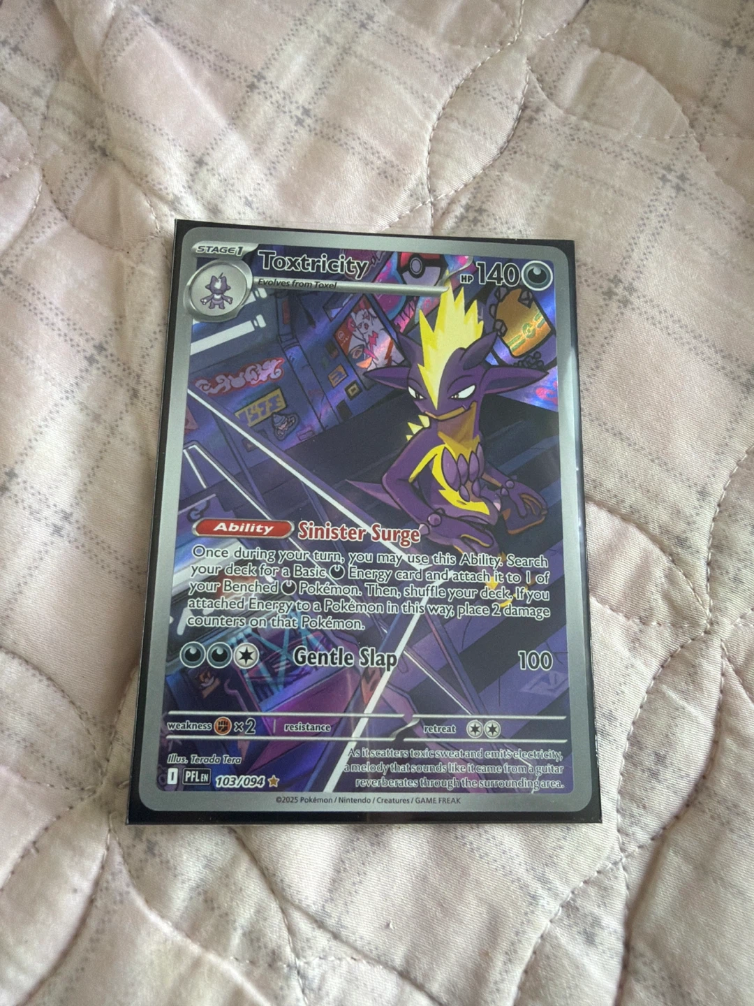 Pokémon Toxtricity Stage 1 Card⚽️