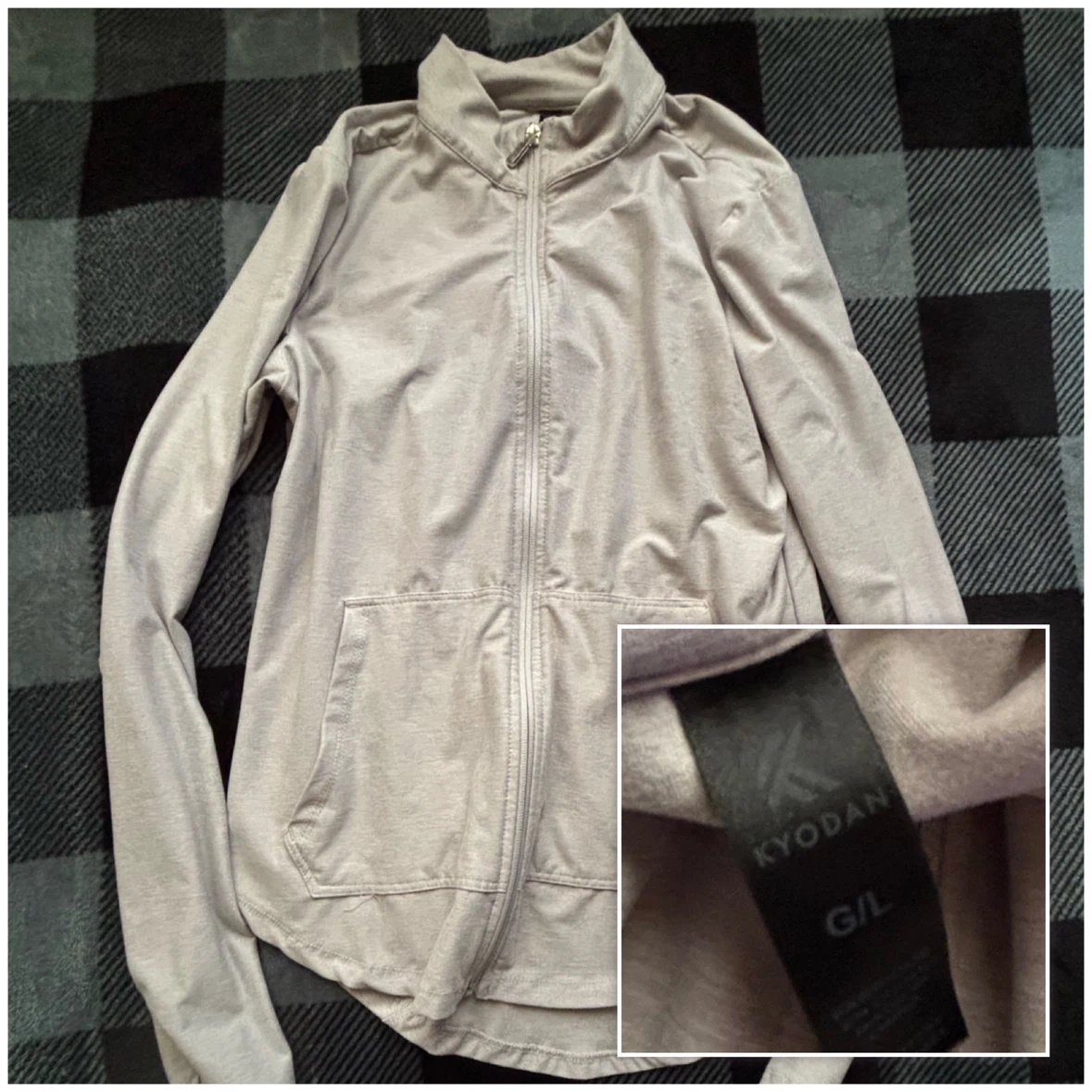 Kyodan - Zip-Up Athletic Jacket - *Size Women Large/Grey*
