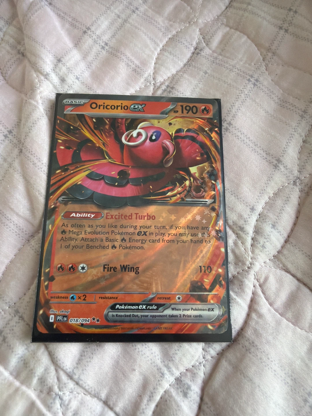 Oricorio EX Pokémon Card⚽️