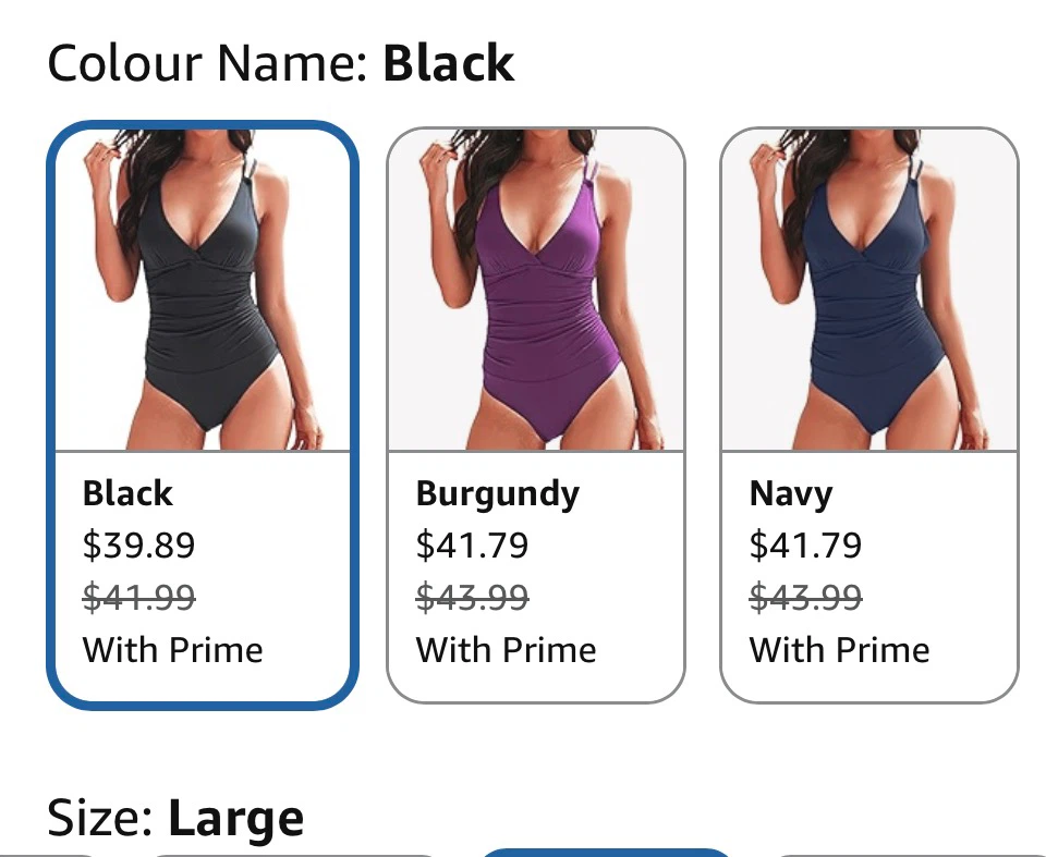 Black Ruched One-Piece Swimsuit - photo 4