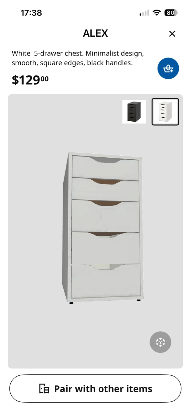 IKEA ALEX 5-Drawer Chest - photo 5