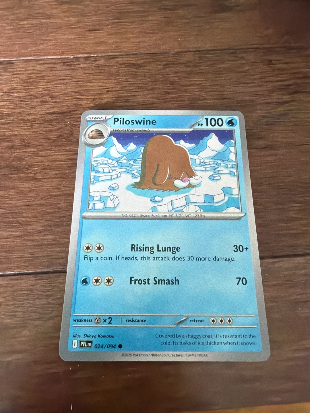 Piloswine Pokémon Card⚽️