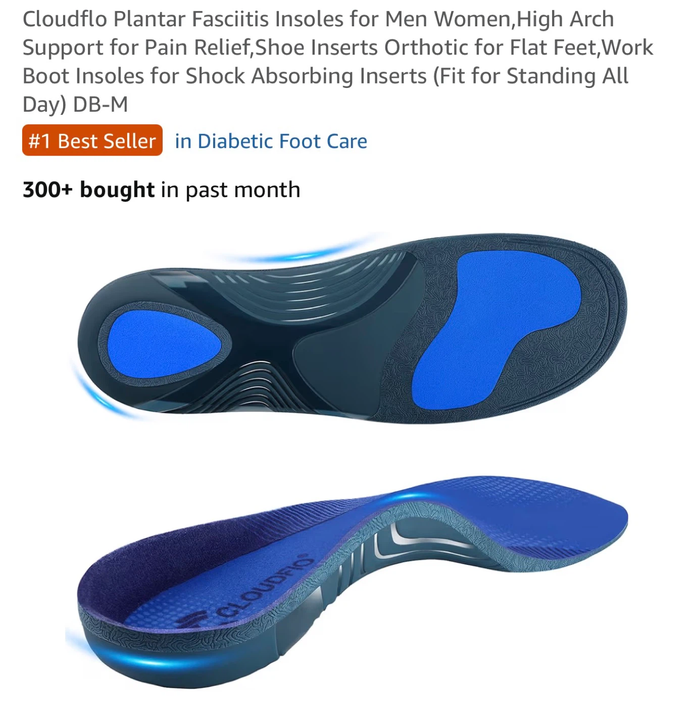 Cloudflo Arch Support Sports Insoles