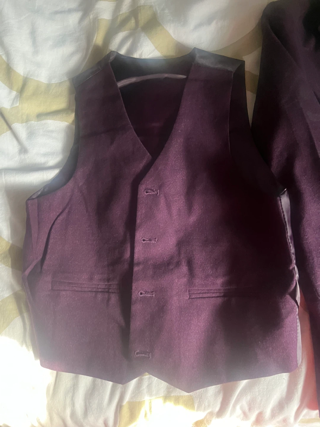 Mini World Boys Burgundy Suit Set