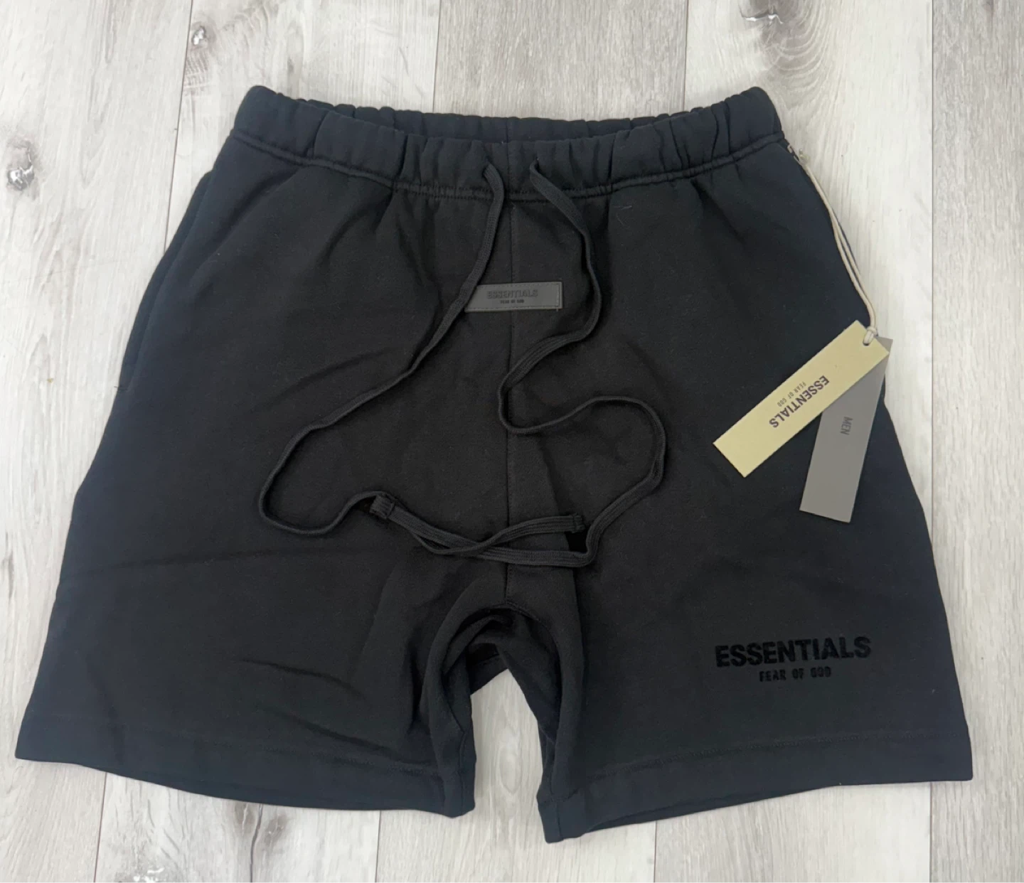 Black ESSENTIALS Fear of God Sweat Shorts Medium