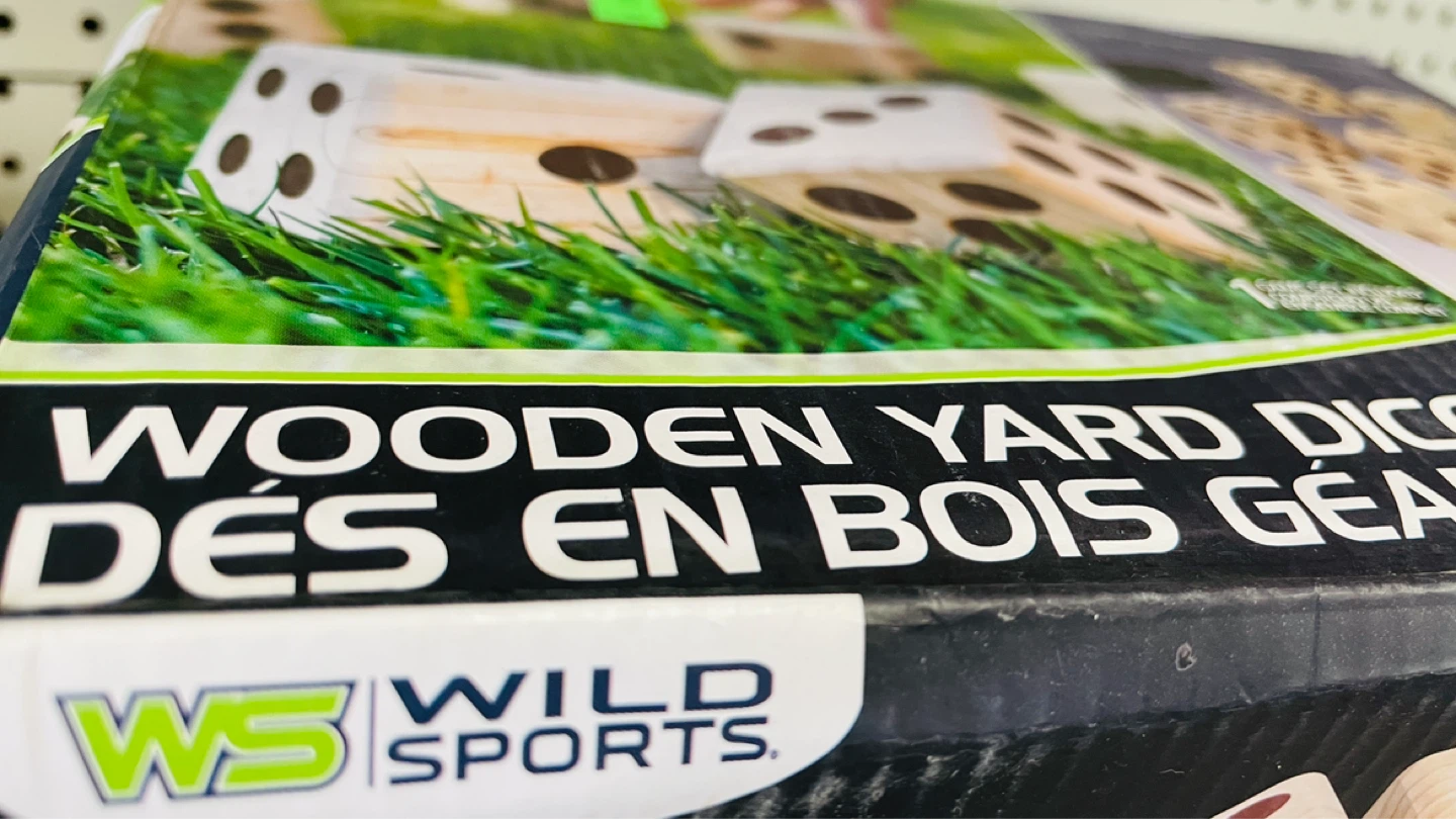 Wild Sports Wooden Yard Dice