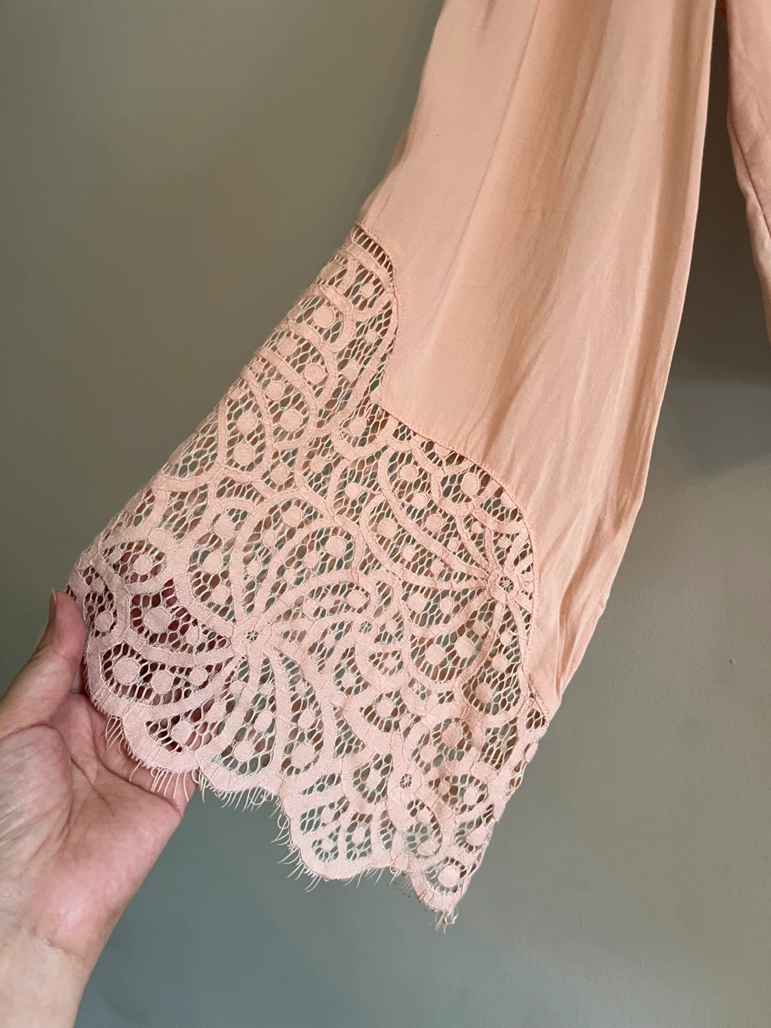 H&M Pink Lace Sleeve Blouse ⚽ - photo 3