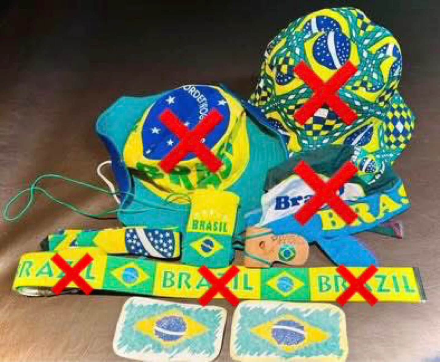 Brazil Soccer Fan stuff for WORLD CUP (sold separately)