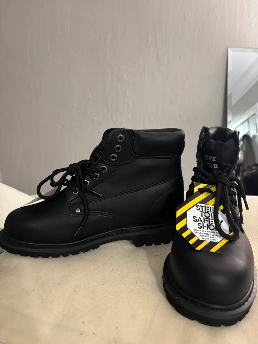 Five Star Steel Toe Safety Boots Size W(7) - photo 3